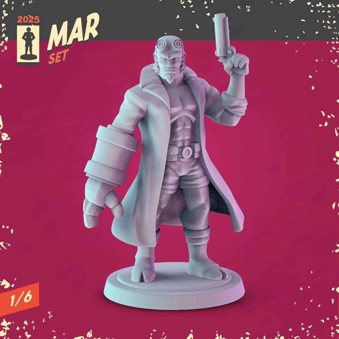 Spawn, Hellboy, V for Vendetta Miniatures: 36mm Resin Diorama Set