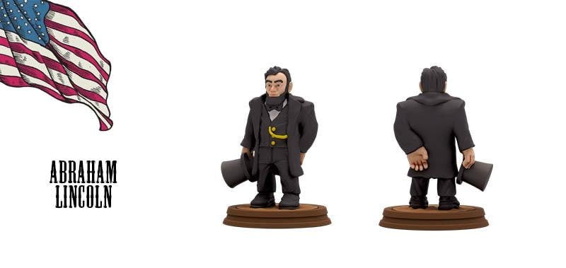 union Abraham Lincoln American Civil War Set DnD Miniature, Tabletop RPG, Figur