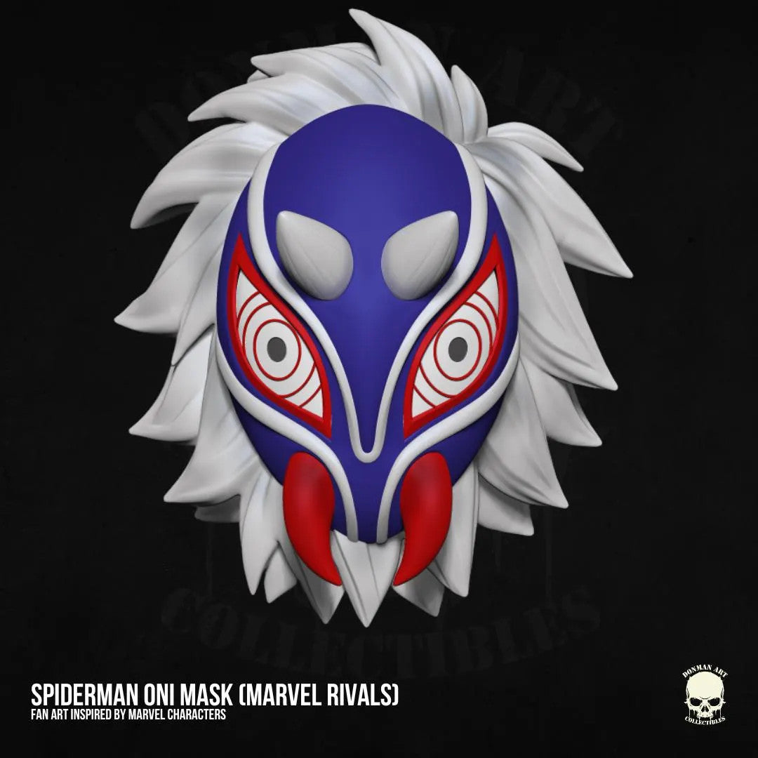Spider-Man Oni Mask 1:12 Toy Accessory custom action figures. Marvel Rivals