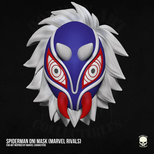 Spider-Man Oni Mask 1:12 Toy Accessory custom action figures. Marvel Rivals