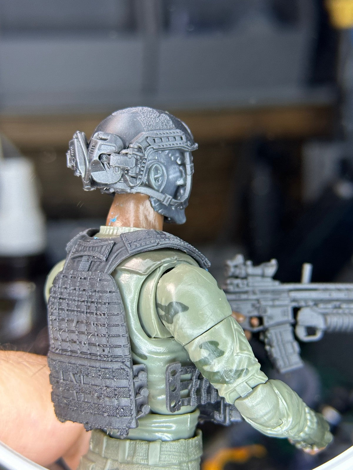 Ballistic Helmet for 6 inch Action Figures: GI Joe, Mezco, Neca, Black Series
