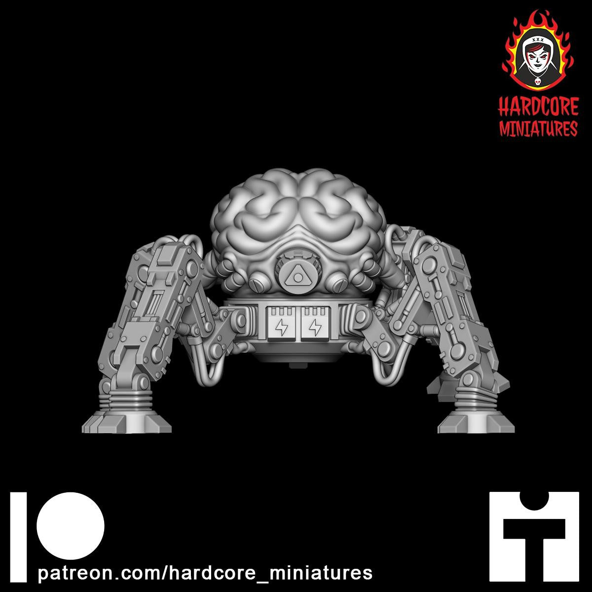 Doom arachnoBrain Walking 32mm dnd miniature doom video game Arachnotron