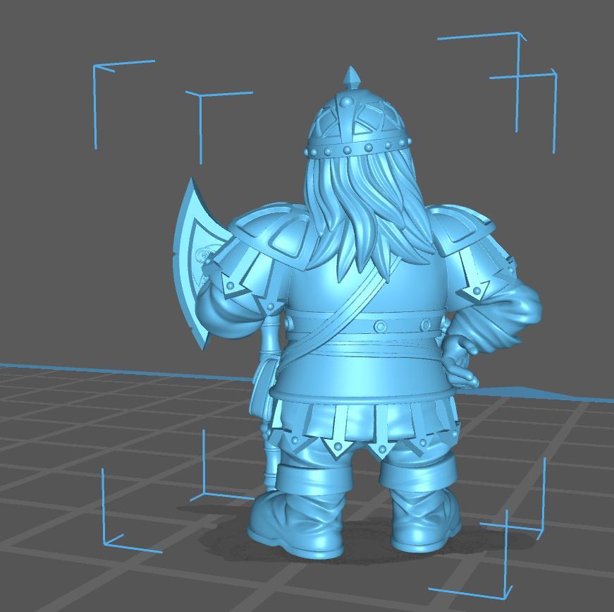 HeroQuest female Dwarf - Miniatures Unpainted 32mm Dungeons and Dragons
