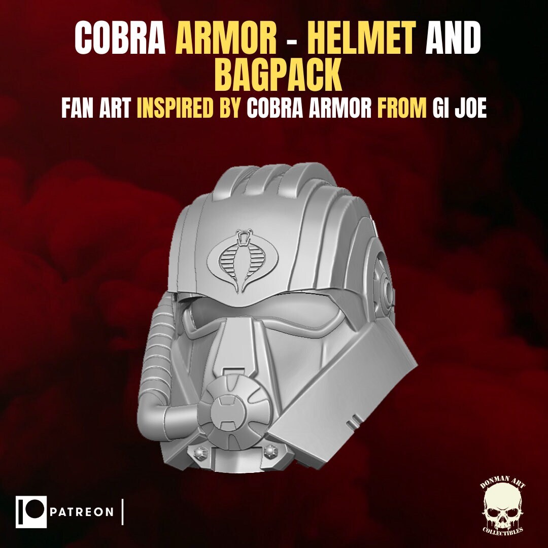 Armored Cobra Commander Set 1:12 Toy Accessory Free Shipping.