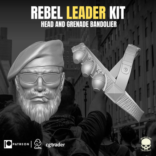 Rebel leader kit, head sculpt bandolier, GI Joe Classified, mezco, marvel legen