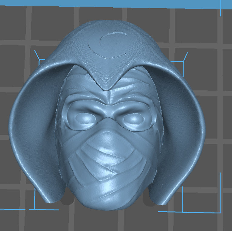 Moon Knight 3D printed head sculpt Marvel Legends 1/12 scale head