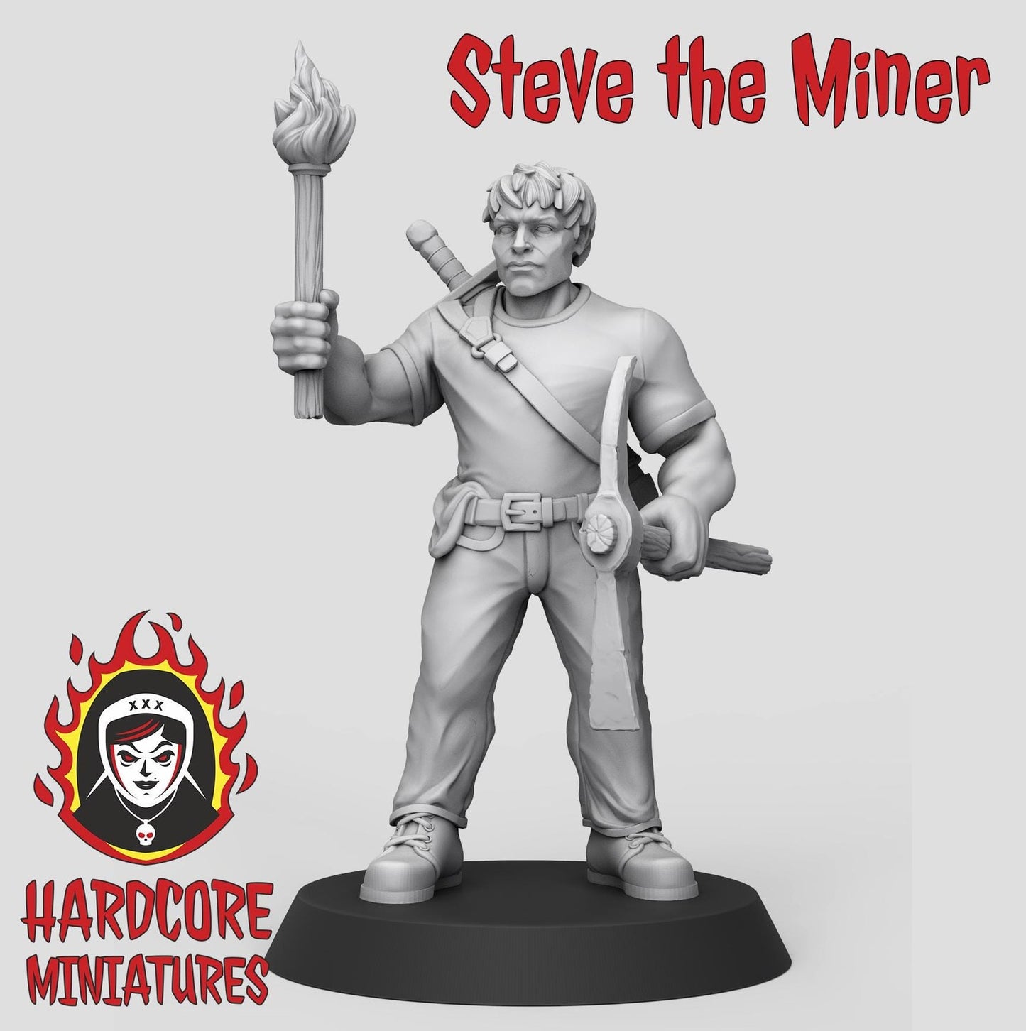 Steve the Miner : 32mm table top mini army builder DND