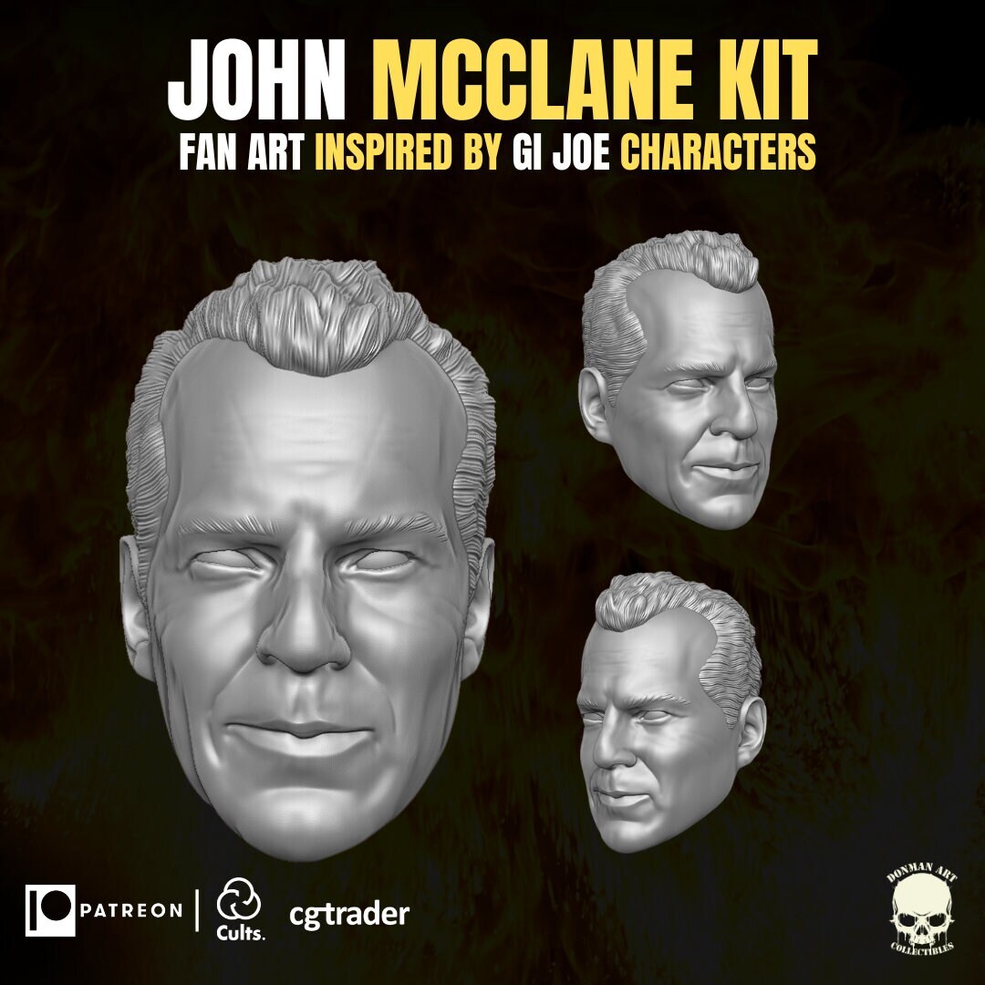 Die Hard john McLane kit, head sculpt, Weapon, GI Joe Classified, mezco, marvel