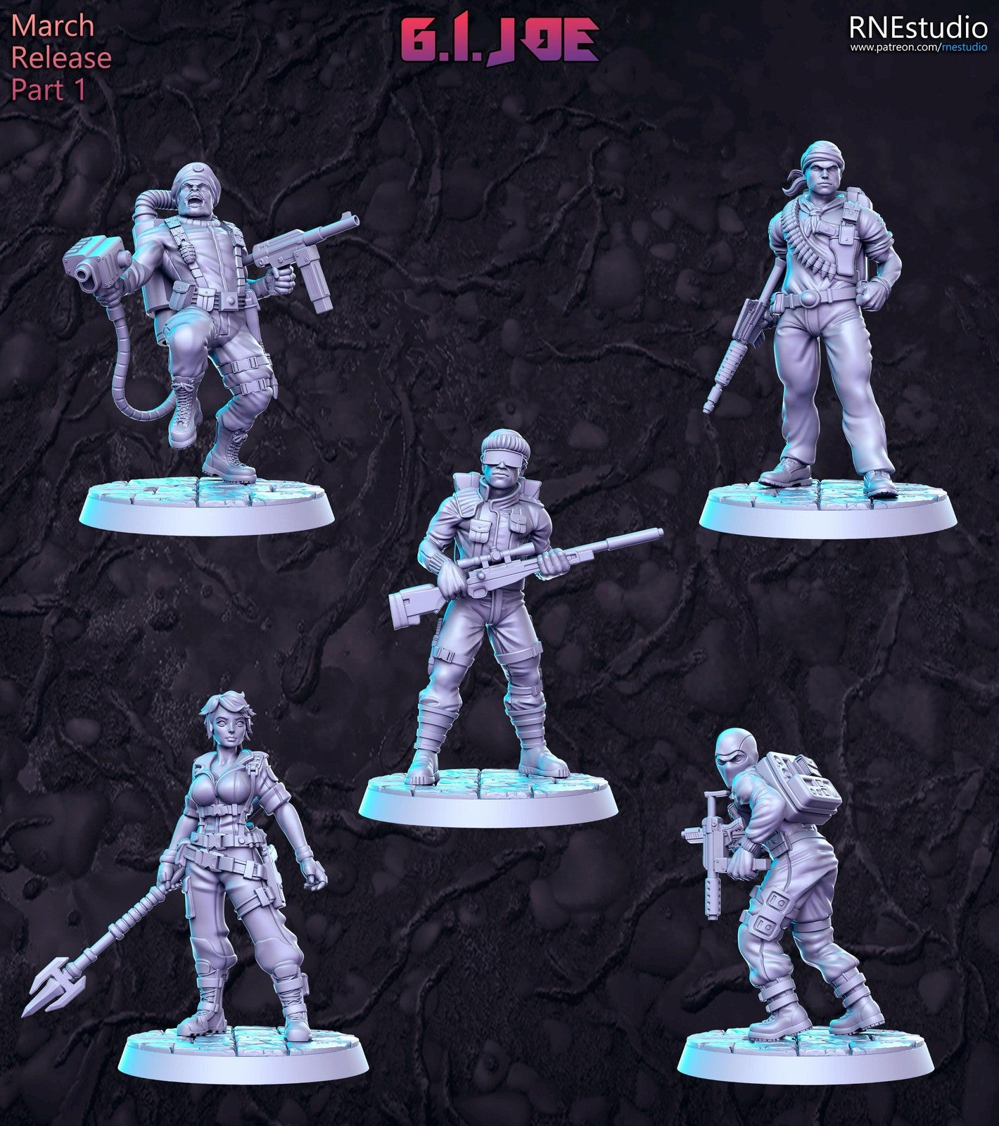 GI Joe DnD Miniature, Tabletop RPG DnD Mini, D&D Figurines, Fantasy Gaming and