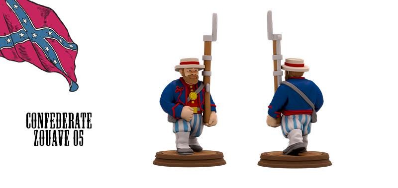 Confederate Zuoaves American Civil War Set DnD Miniature, Tabletop RPG, Figurin