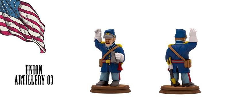 Union army cannon Artillery American Civil War Set DnD Miniature, Tabletop RPG
