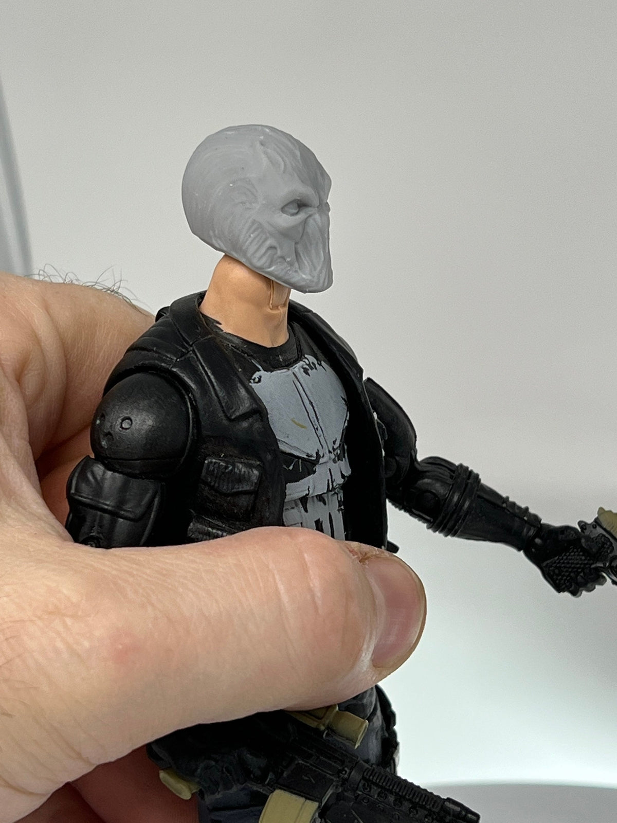 Spawn head sculpt 1:12 mezco, Marvel legend, black series