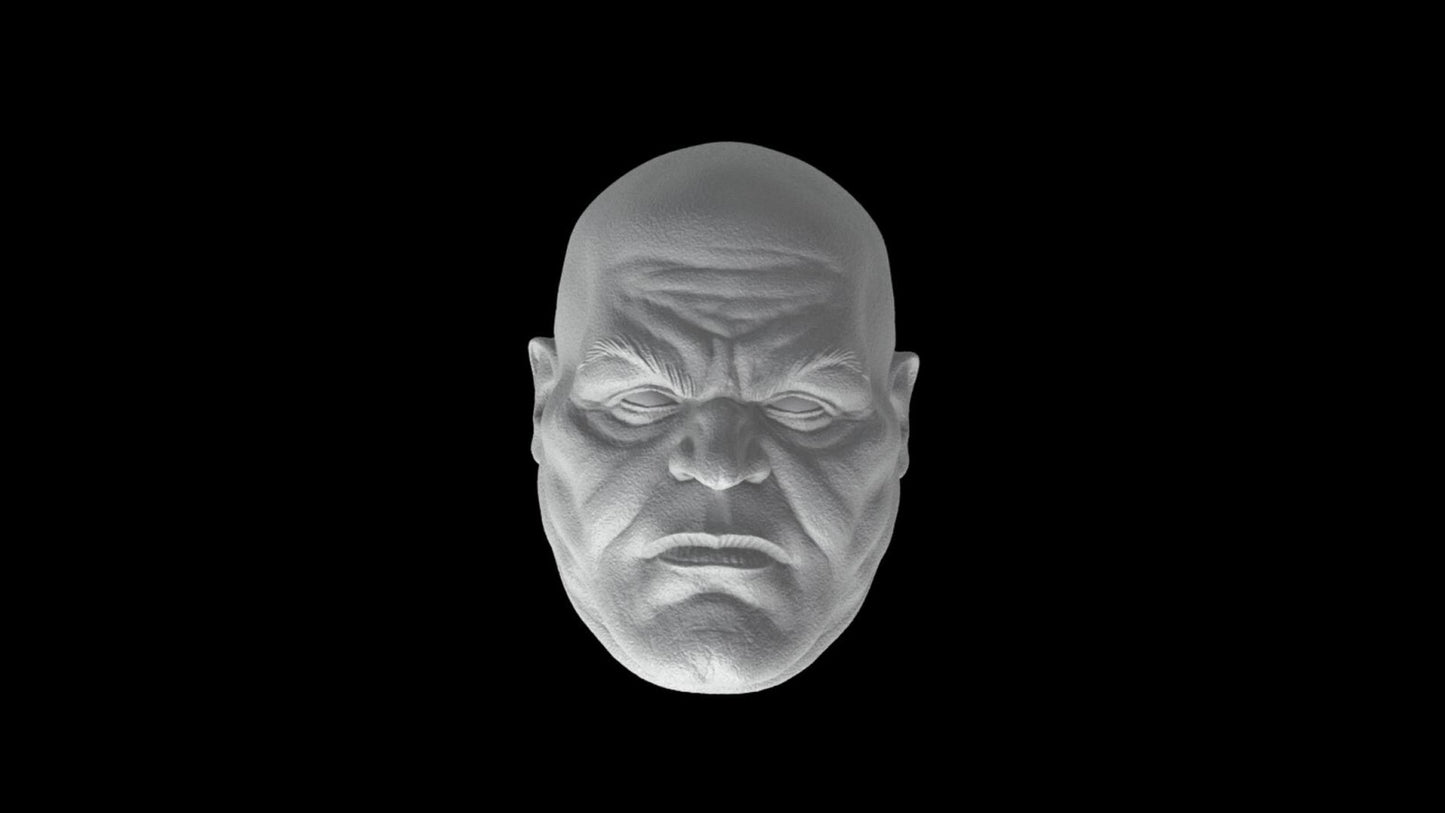 Wilson Fisk Kingpin head sculpt marvel legends, GI Joe Classified, mezco, black