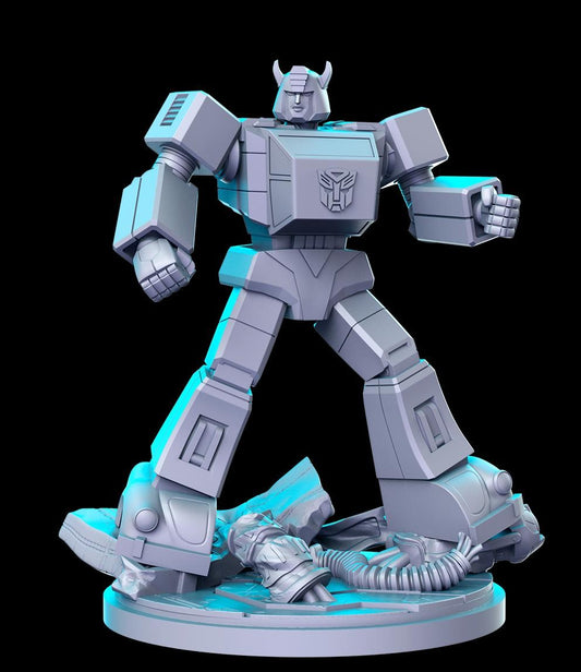 Disguised Robots Yellow Music guy DnD Miniature, Tabletop RPG DnD Mini, D&D Fig