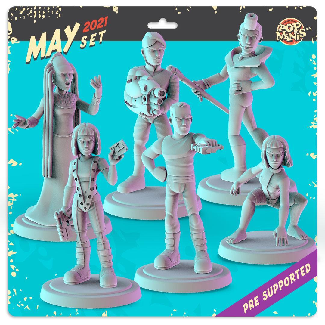 The Fifth 5th Element DND Minis 36mm Minis |Korben Dallas| Leeloo| Multi pass |
