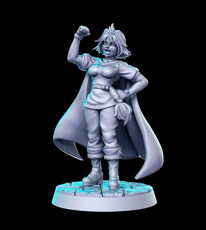 Anime DnD Miniature Set: Fantasy Tabletop RPG Figures, RN Estudio