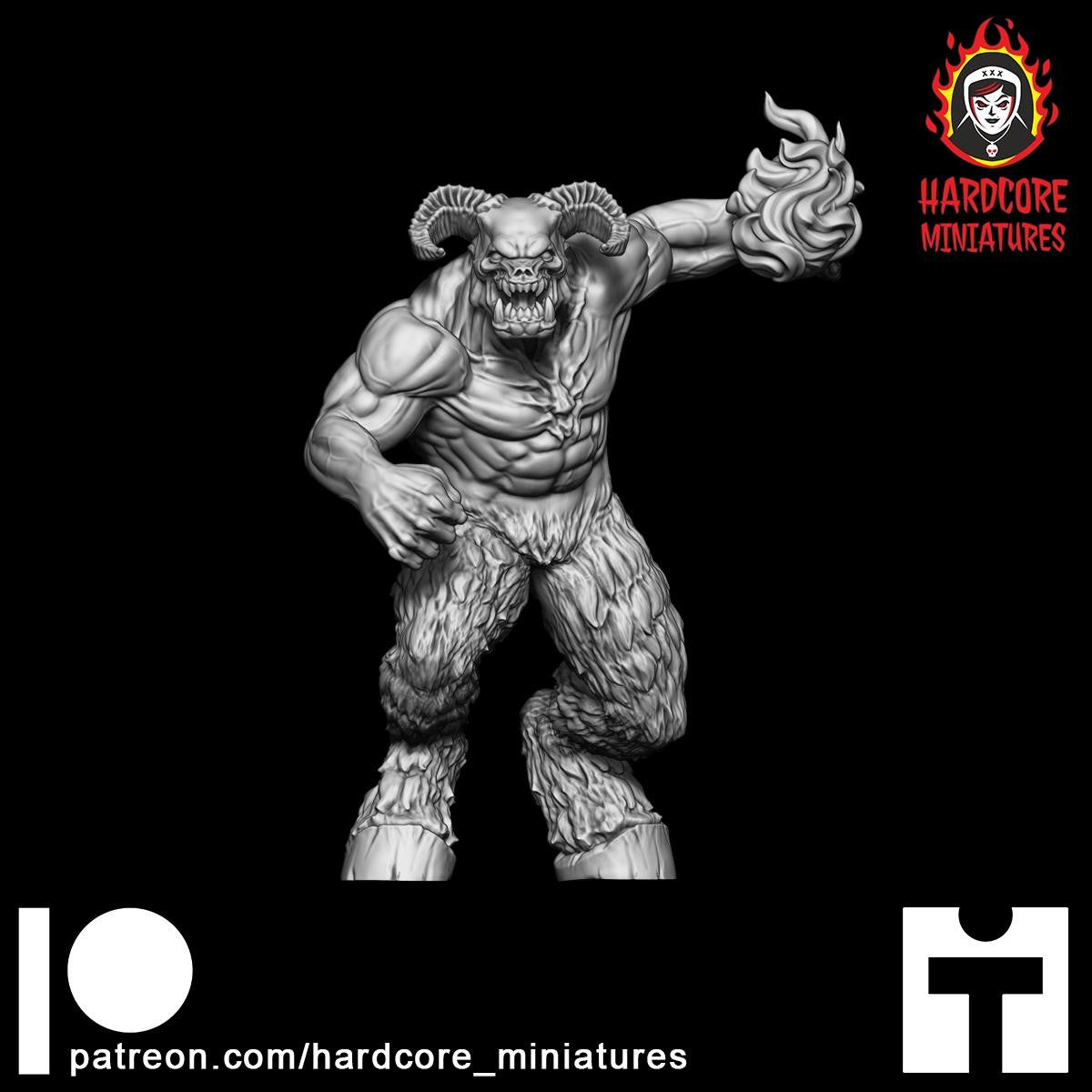 Doom Throwing Hell Lord 32mm dnd miniature doom video game Dark Lord