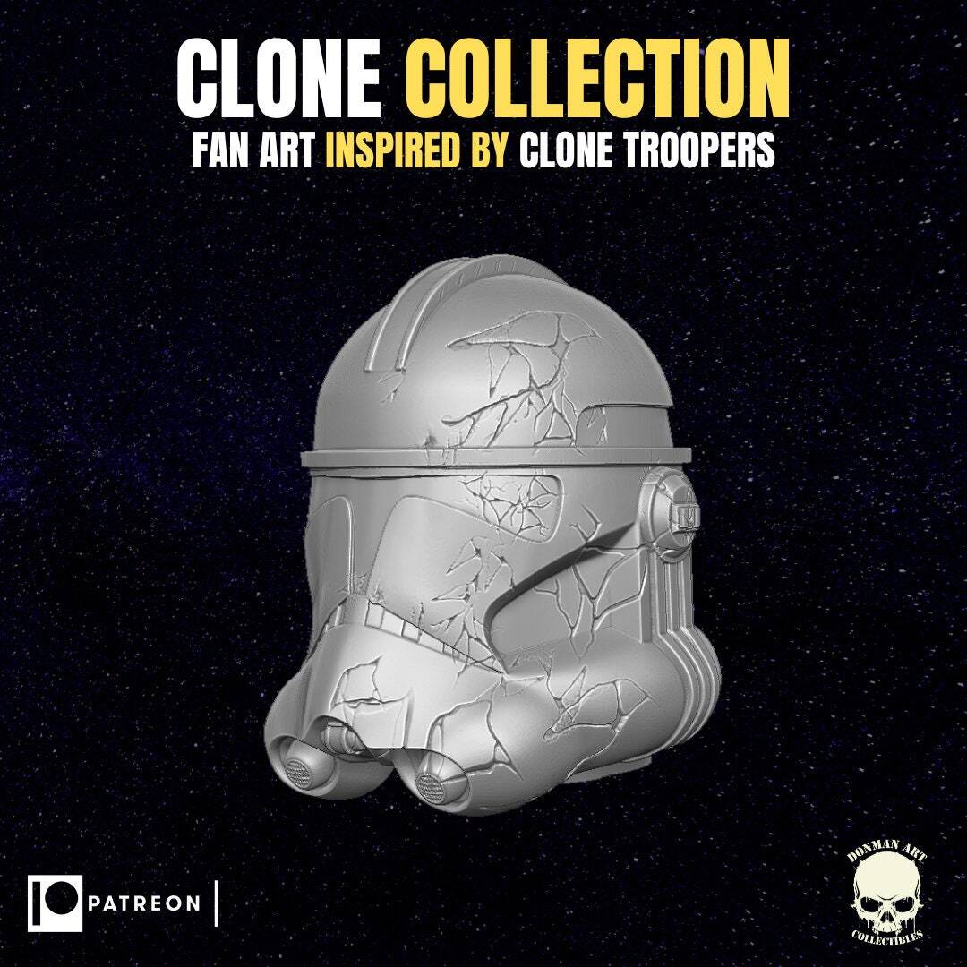 Clone Trooper Head (1:12 Scale) Star Wars black series, mezco, GI Joe Classified