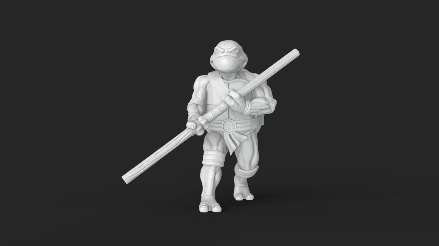 Teenage Mutant Ninja Turtles TMNT Miniatures - complete set 32mm Dioramas, tabl