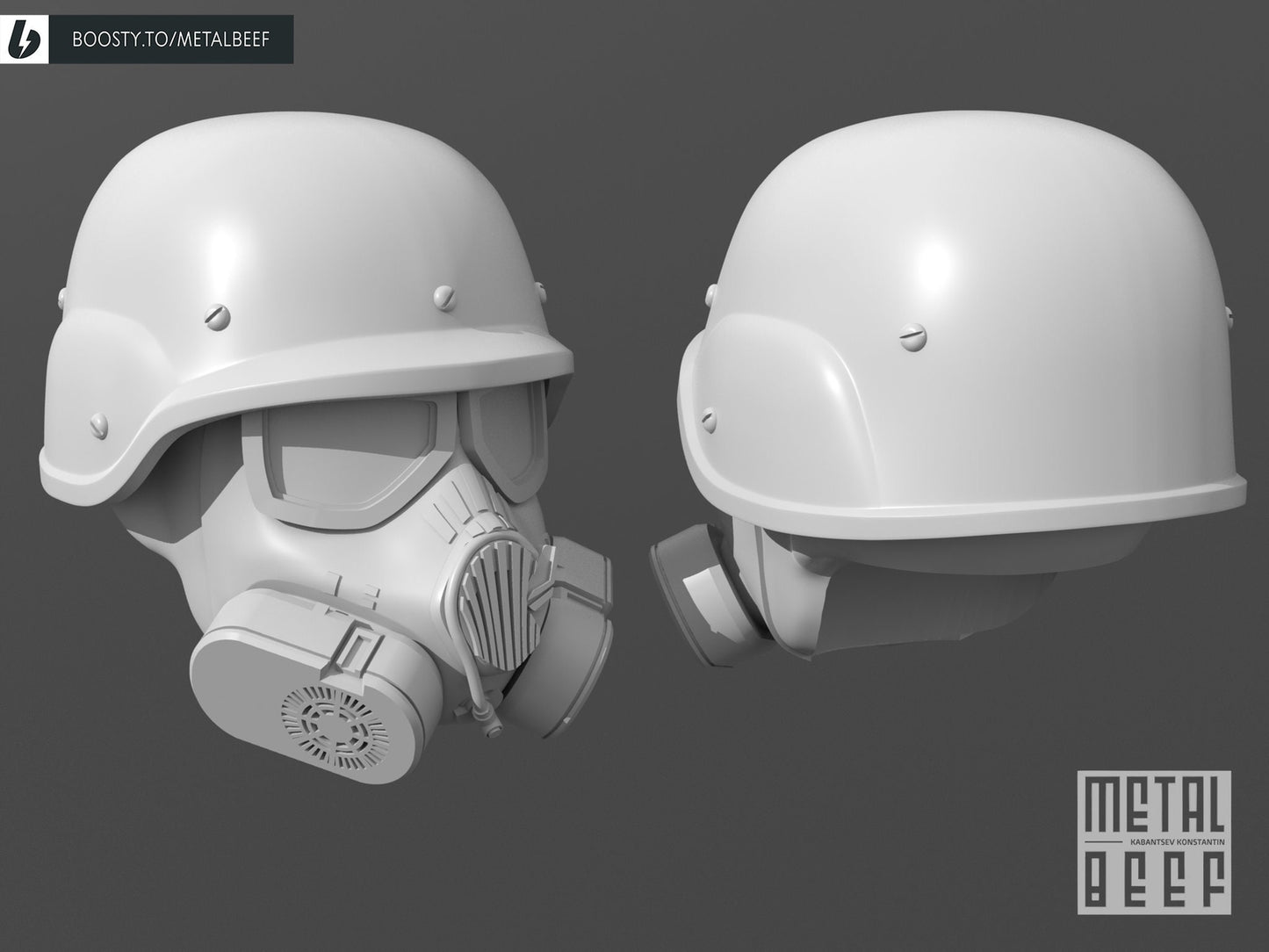 Chemical Trooper Head for 6 inch action figures GI Joe Classified, mezco, neca,