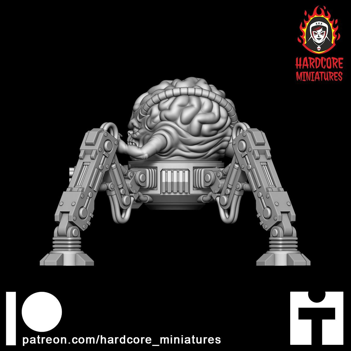 Doom Master Brain Standing 32mm dnd miniature doom video game Spider Mastermind