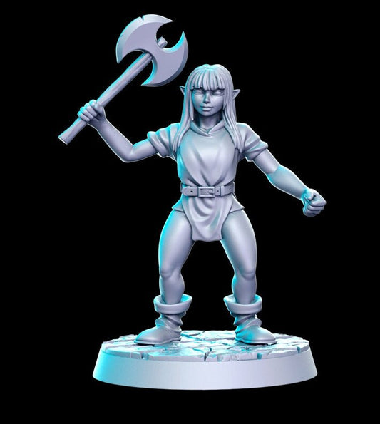 HeroQuest female Goblin 4 styles - Miniatures Unpainted 32mm Dungeons and Drago
