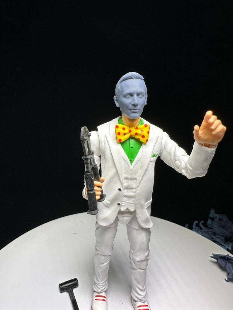 Pee Wee Herman head for 6 inch action figures GI Joe Classified, mezco, neca, b
