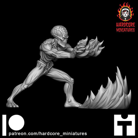 Archdemon Firing modular 32mm dnd miniature Martian Trooper doom video game