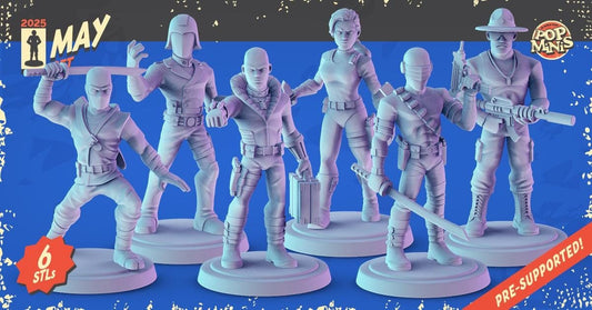 GI Joe 34mm Minis tabletop gaming, DnD Snake eyes | Destro | Scarlet | Cobra Co
