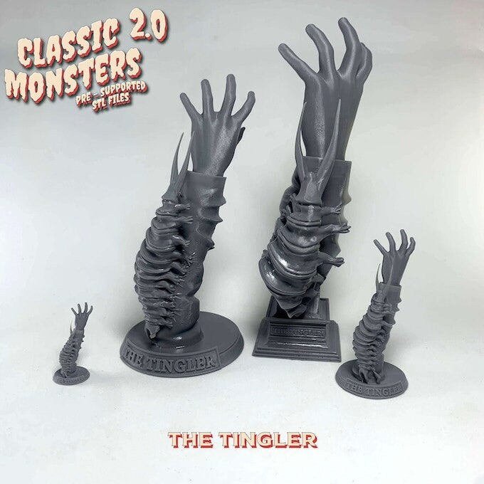 The Tingler | hand Miniature | Heroes & Beasts | Classic Movie Monsters | DnD |
