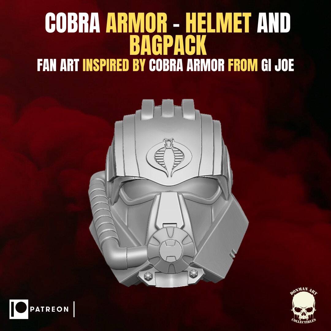 Armored Cobra Commander Set 1:12 Toy Accessory Free Shipping.