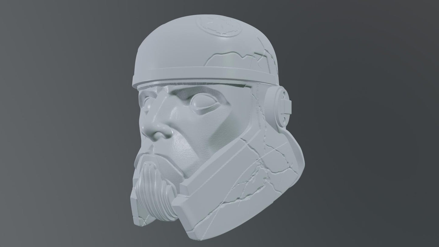 Captain Enoch | Star Wars | Ahsoka | inspired head sculpt 1:12 6inch Star Wars
