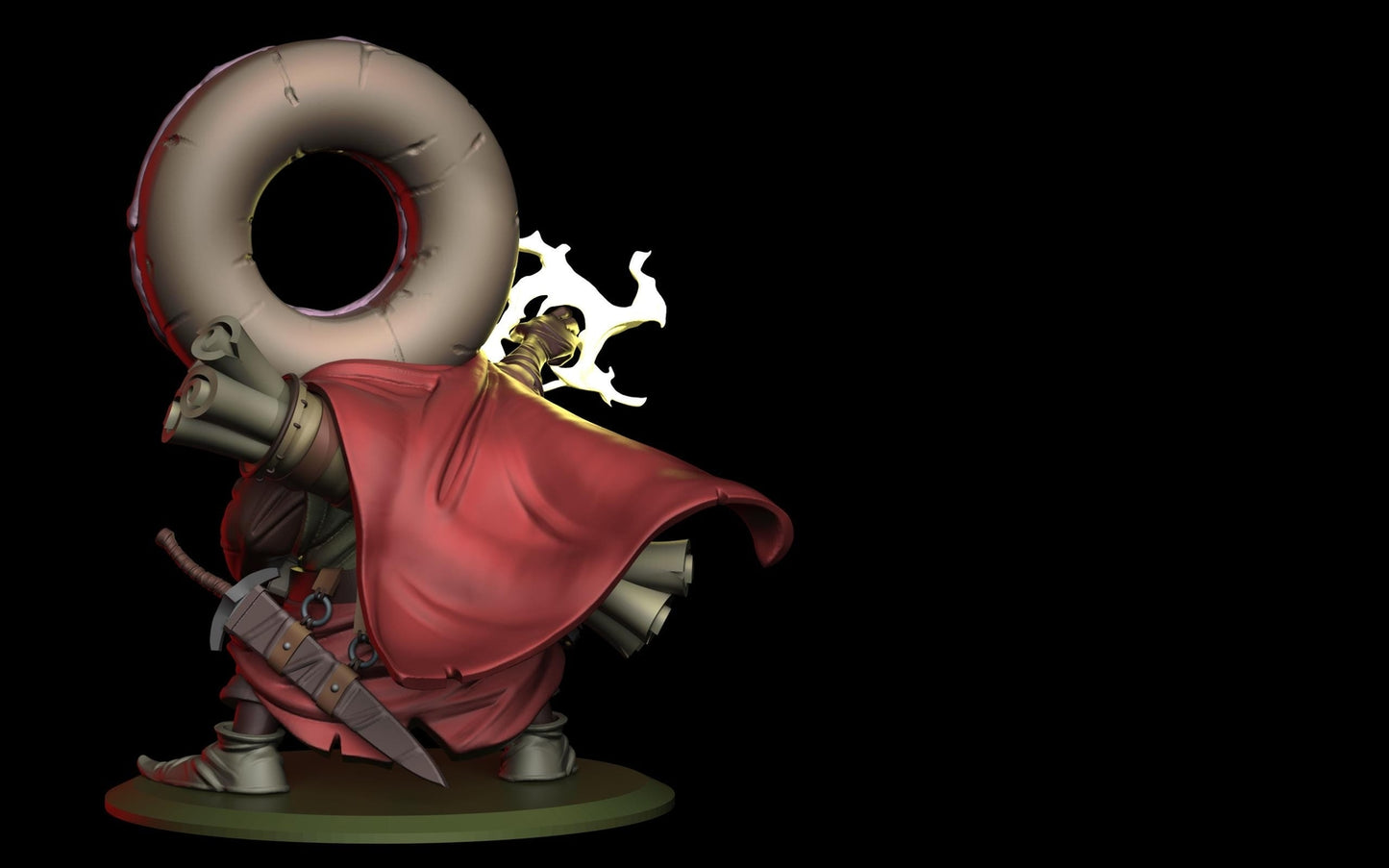 Donut Battle Mage -- Food Fight! tabletop gaming DnD 32mm | 75MM