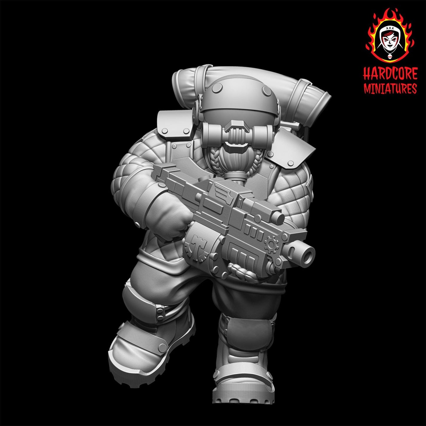 Space Dwarves Veterans Bolters 28mm army builder set 1 3d printed minis tableto