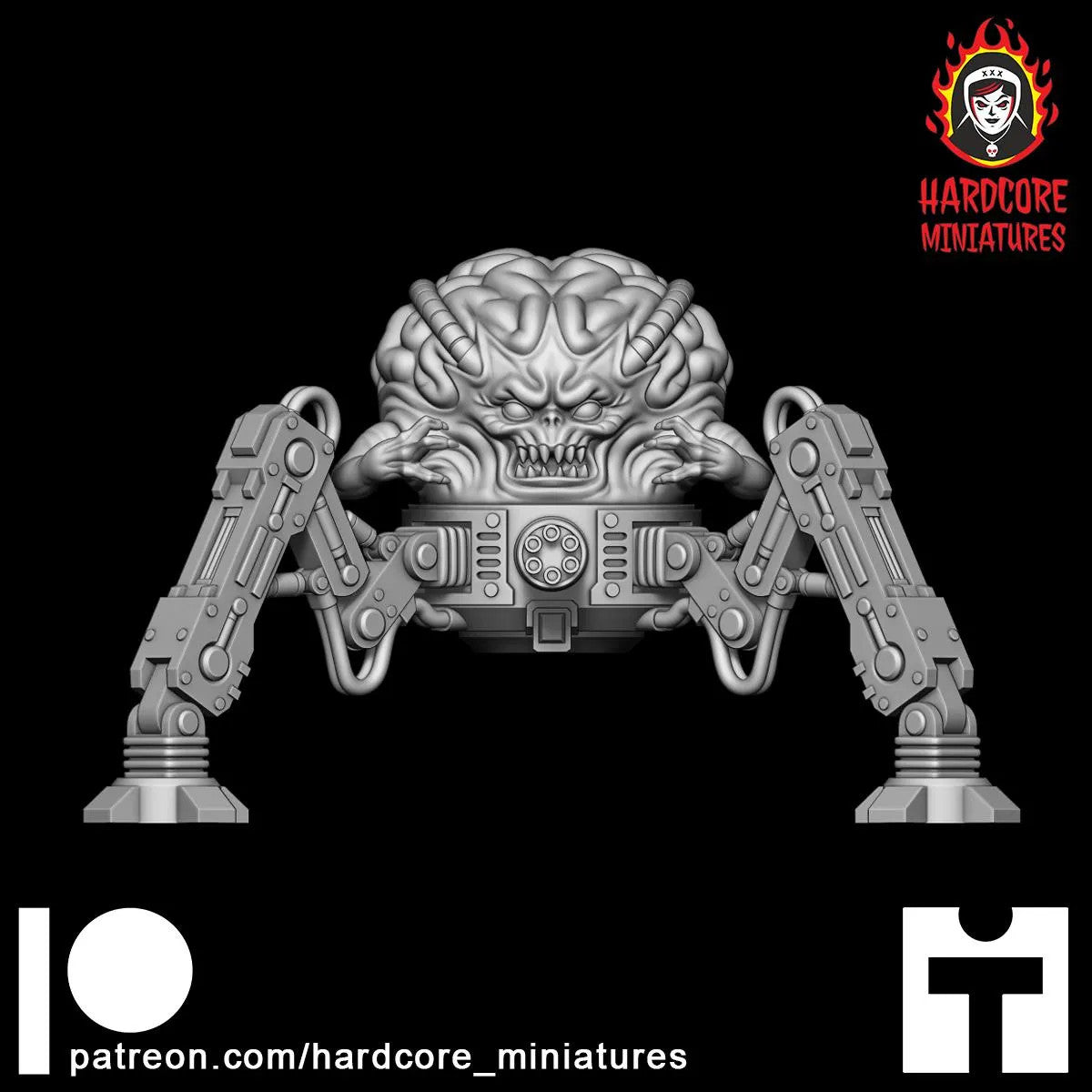 Doom Master Brain Standing 32mm dnd miniature doom video game Spider Mastermind