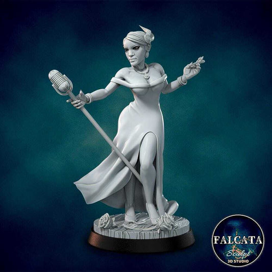 ROXANA BROWN -- Arkham's Nightmare DnD 32mm lovecraft horror game Rihanna