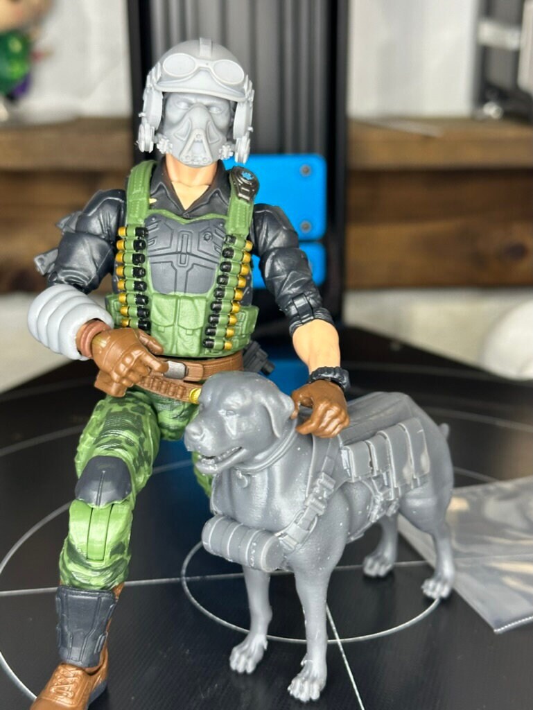 Mutt and Junkyard kit, head sculpt GI Joe Classified 1/12 scale head unpainted