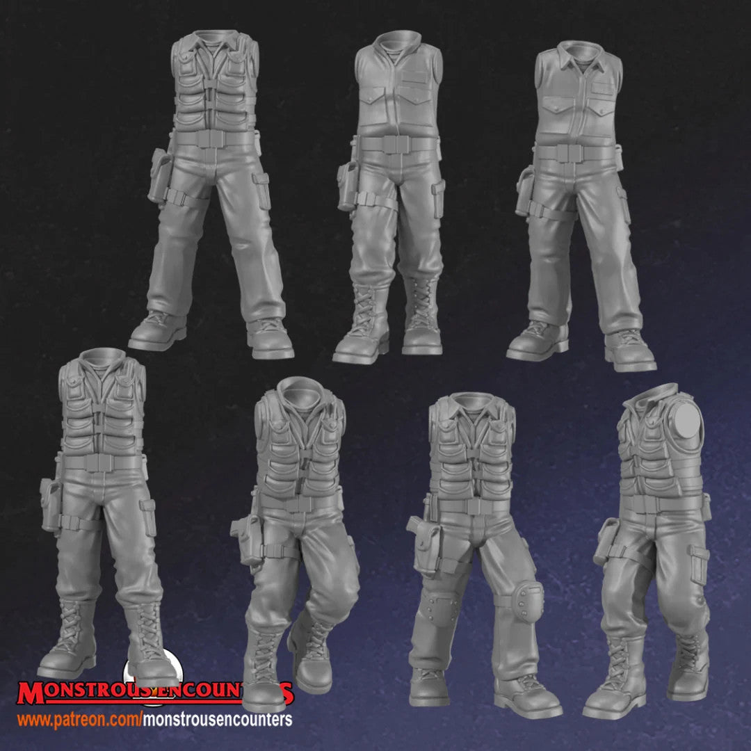 SG team 28mm army builder set 1 3d printed minis GI Joe tabletop