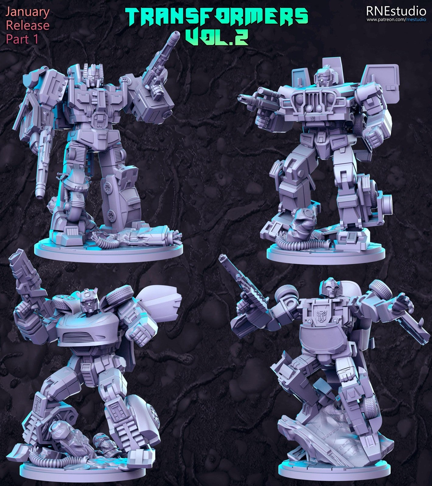 Disguised Robots 2 DnD Miniature, Tabletop RPG DnD Mini, D&D Figurines, Fantasy