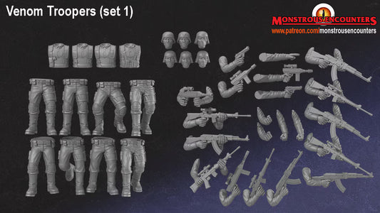 Cobra troopers 28mm army builder set 1 3d printed minis GI Joe tabletop