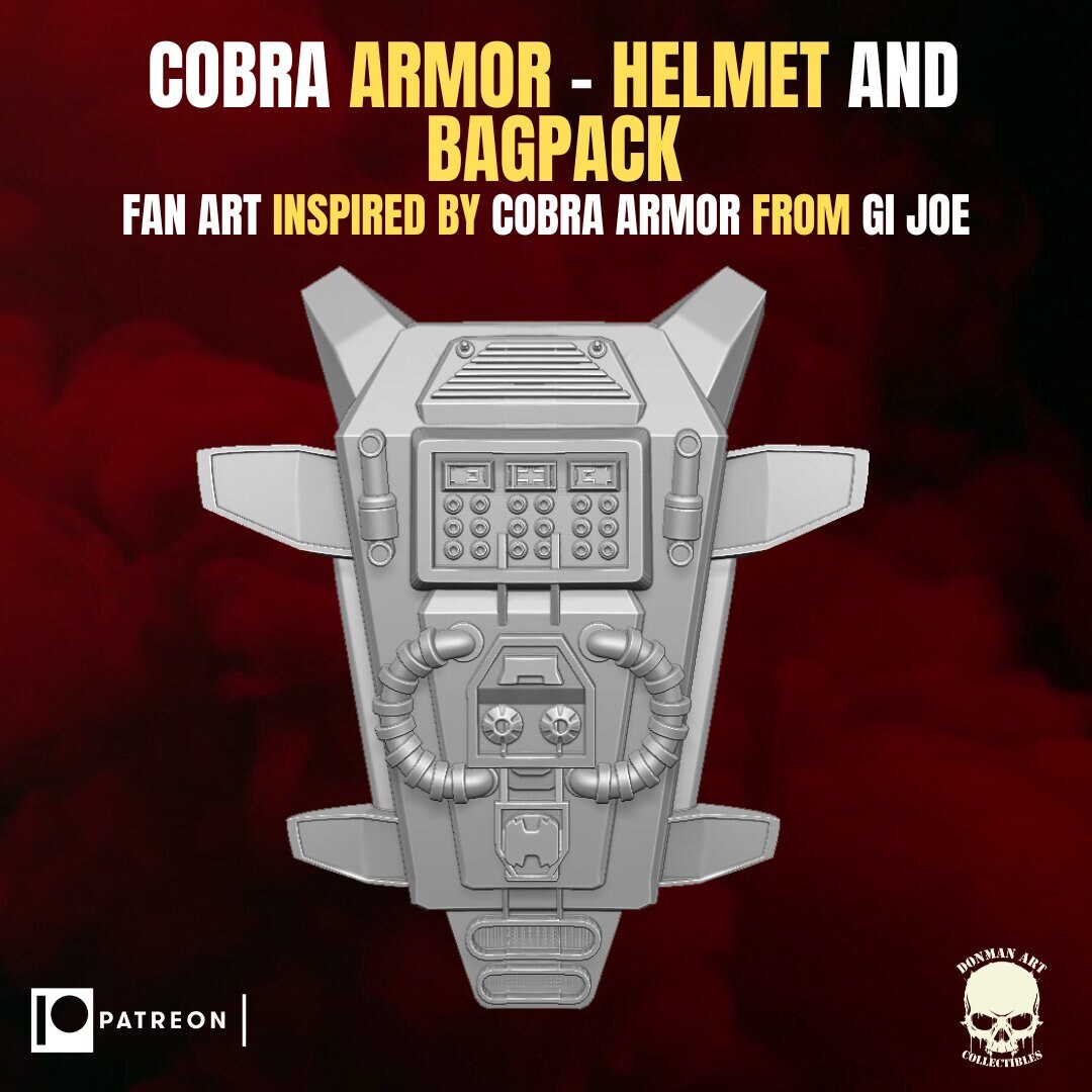Armored Cobra Commander Set 1:12 Toy Accessory Free Shipping.