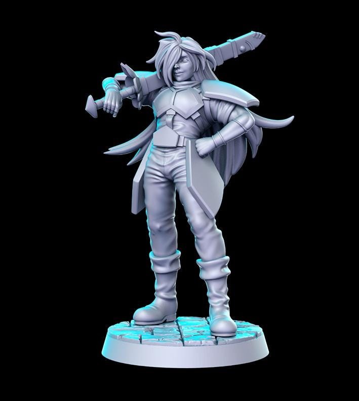 Anime DnD Miniature Set: Fantasy Tabletop RPG Figures, RN Estudio