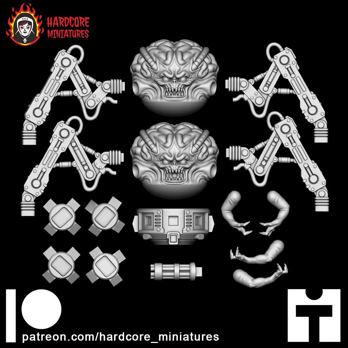 Master Brain Standing 32mm dnd miniature video game Spider Mastermind