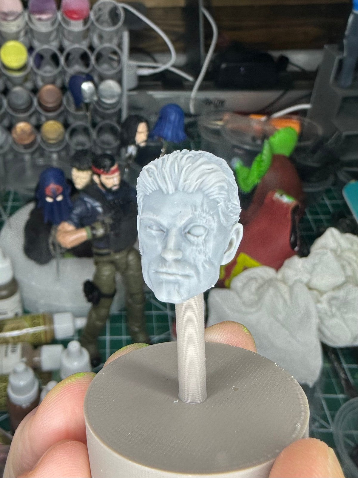 Unmasked Snake Eyes head GI Joe classified 1:12 mezco action figures