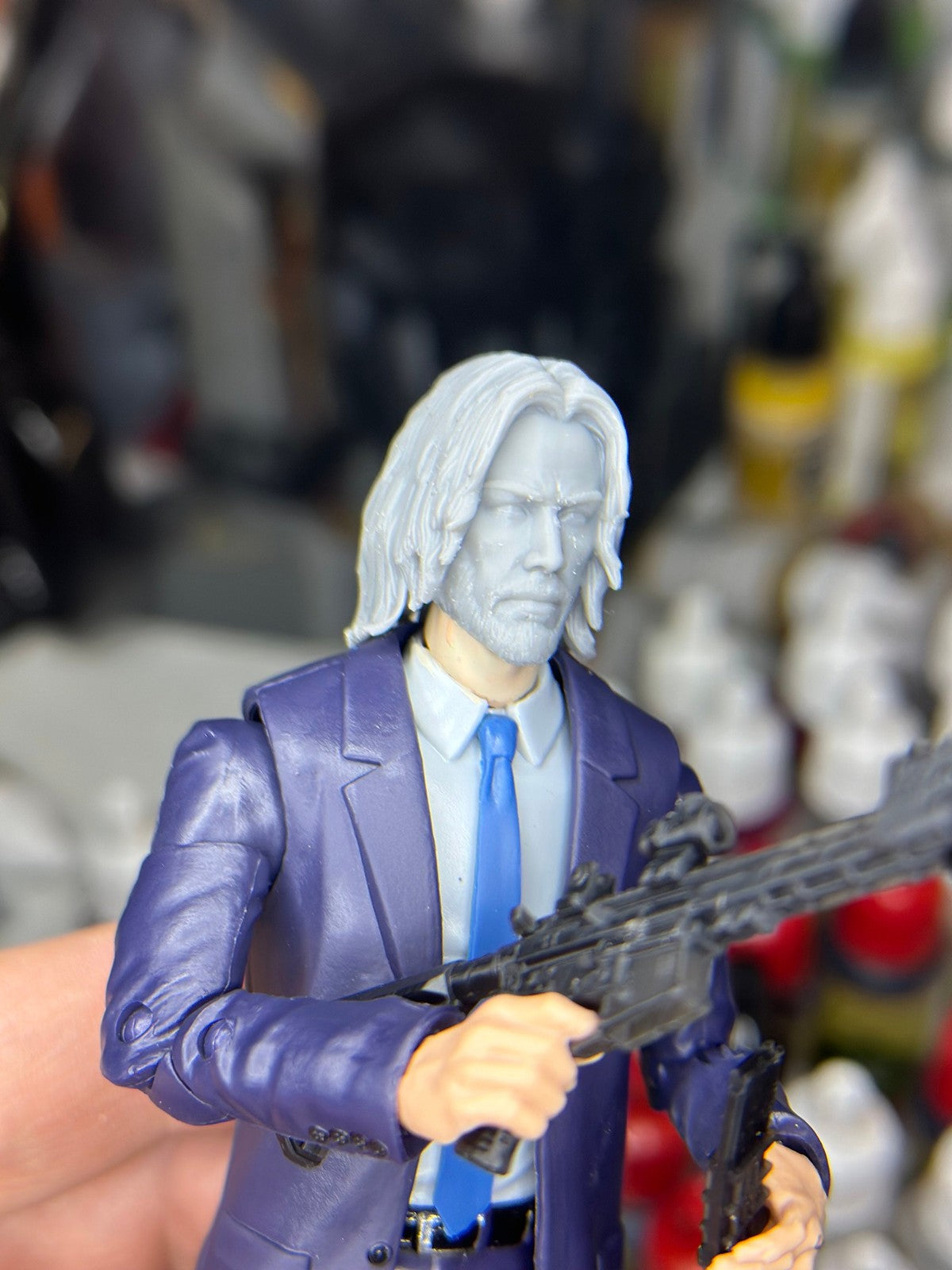 John Wick, baba yaga kit, head sculpt GI Joe Classified 1/12 scale head unpaint