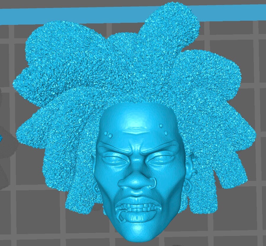 Hobart Brown Spider-Punk head sculpt GI Joe Classified 1/12 scale head unpainte