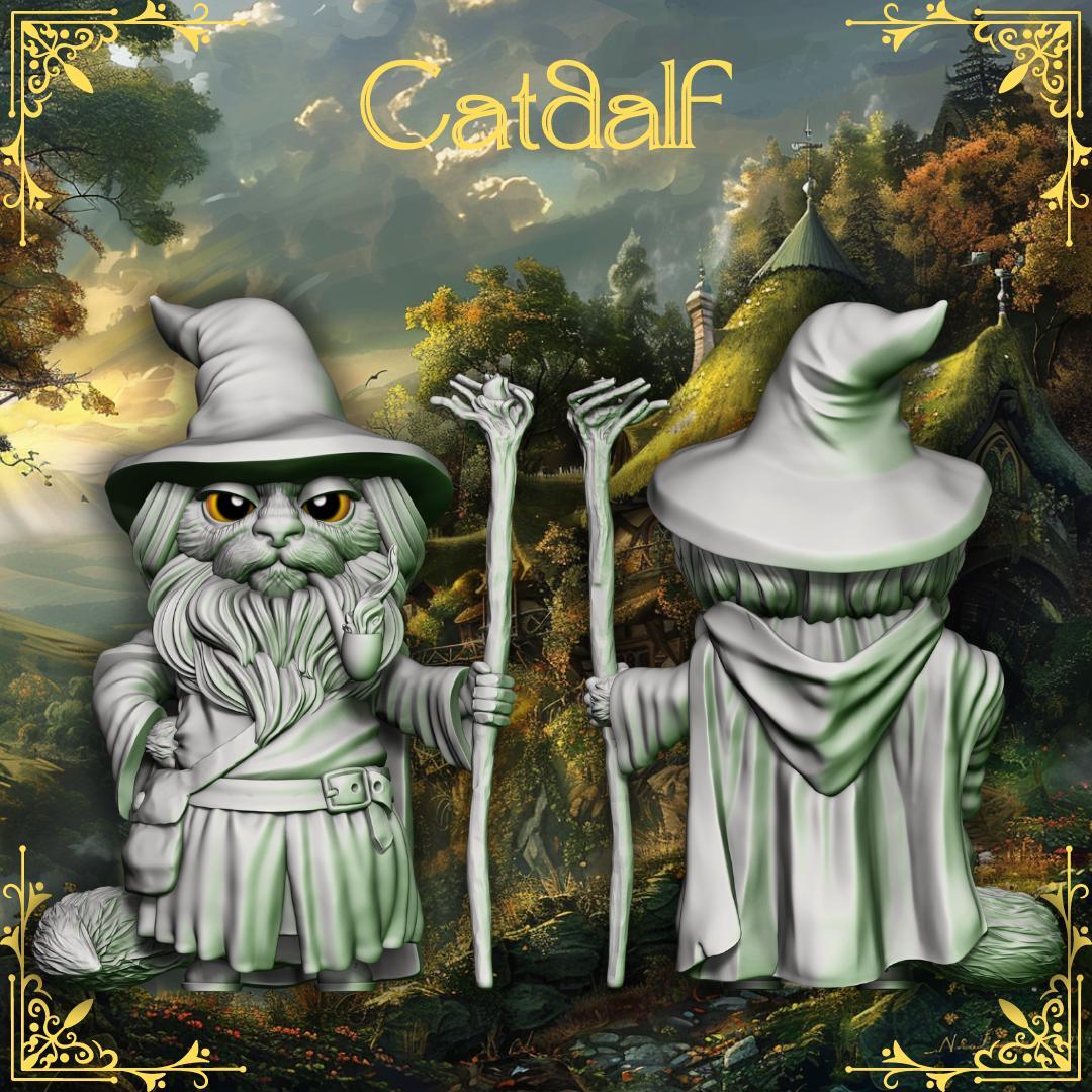 Lord of the Cats -- Catdalf |45mm Mini |LOTR Gandalf |