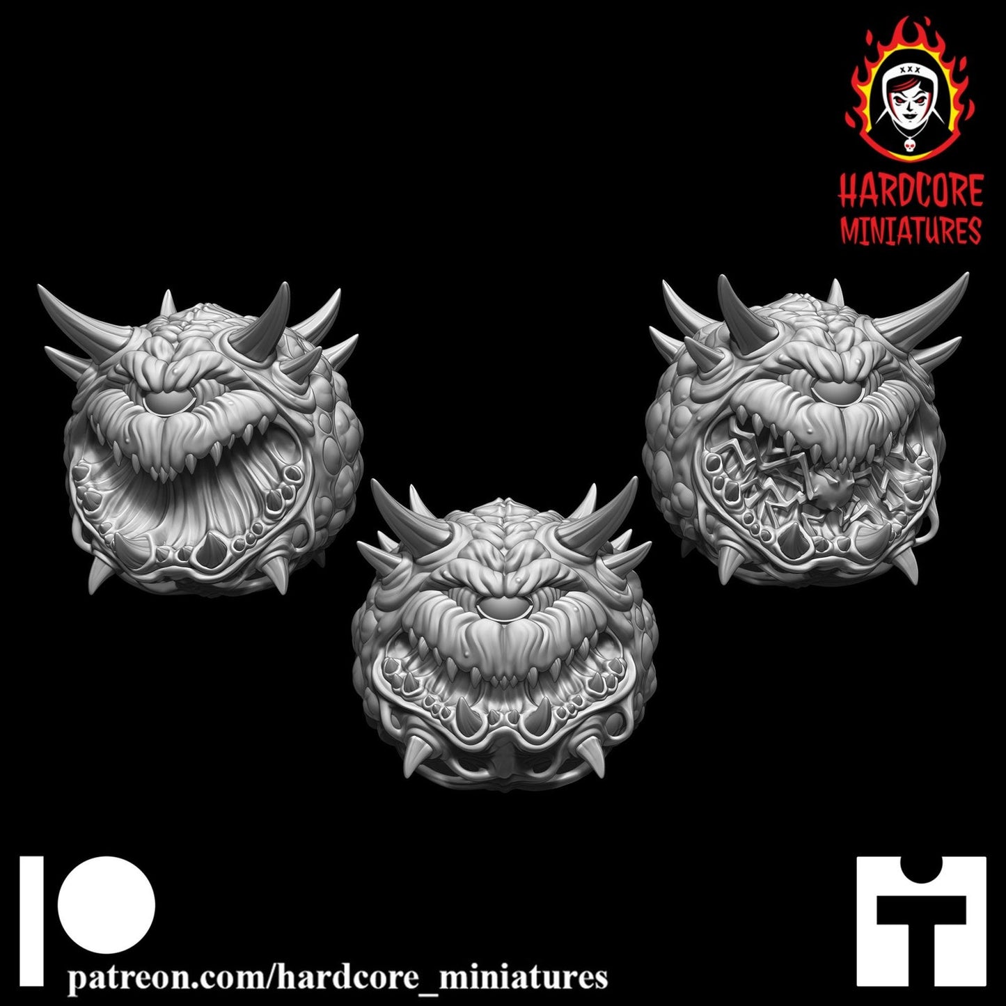 Doom Cacodemon Pain Elemental 32mm dnd miniature doom video game Meatballs