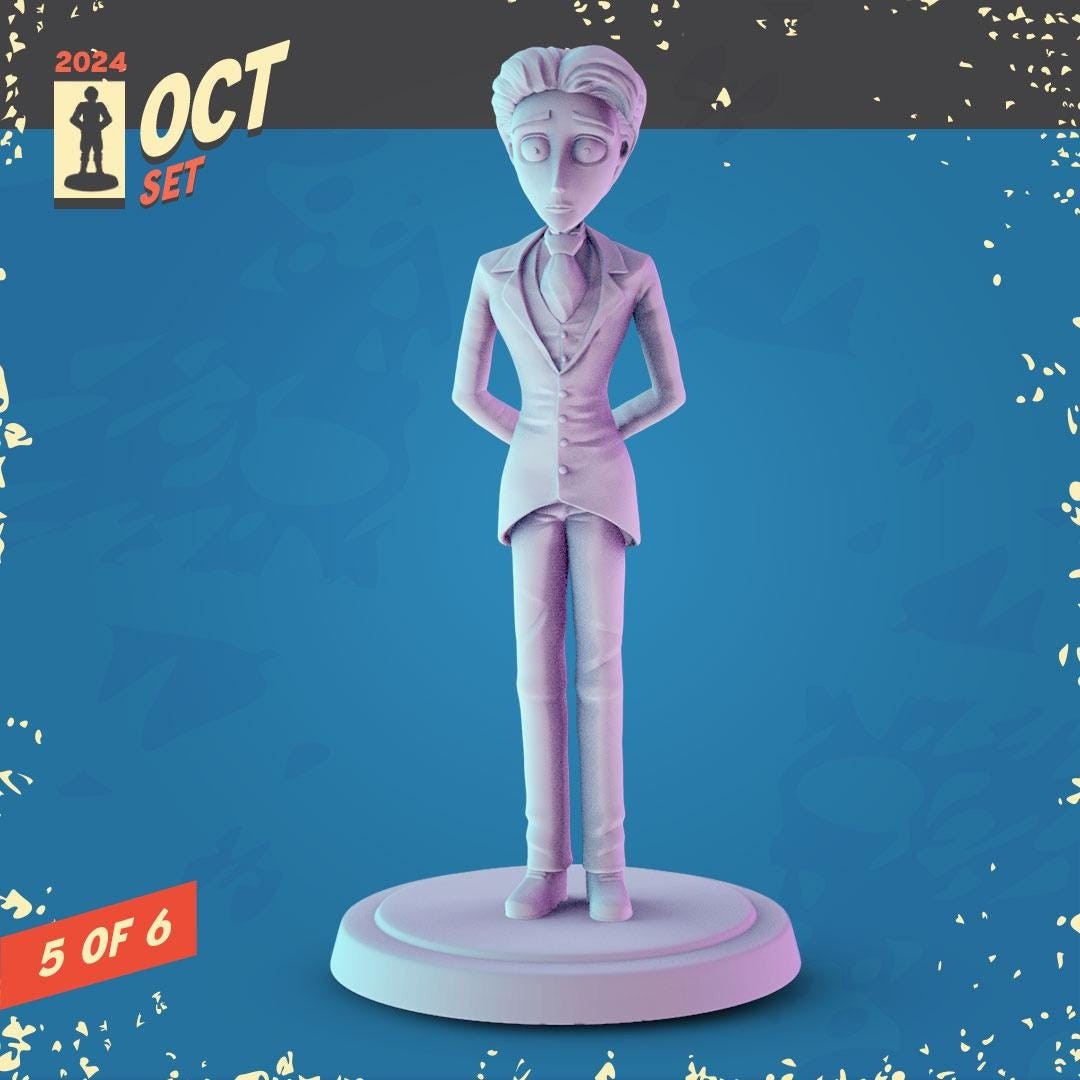 Tim Burton 36mm Minis tabletop gaming, DnD Edward Scissorhands, Mars Attacks| C