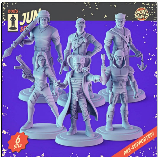 GI Joe 34mm Minis tabletop gaming, DnD Zartan | Duke | Serpentor| Baroness